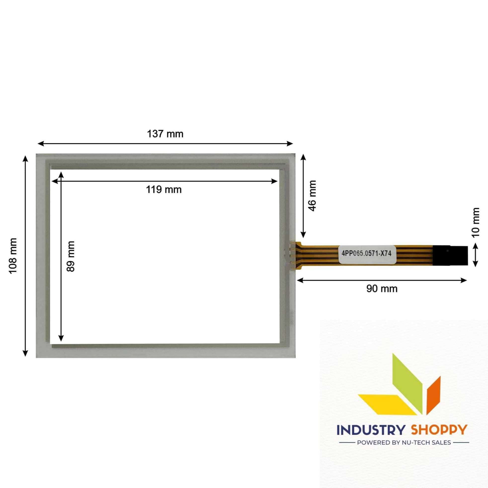 New Touch Screen for B&R 4PP065.0571-X74 HMI Operator Panel