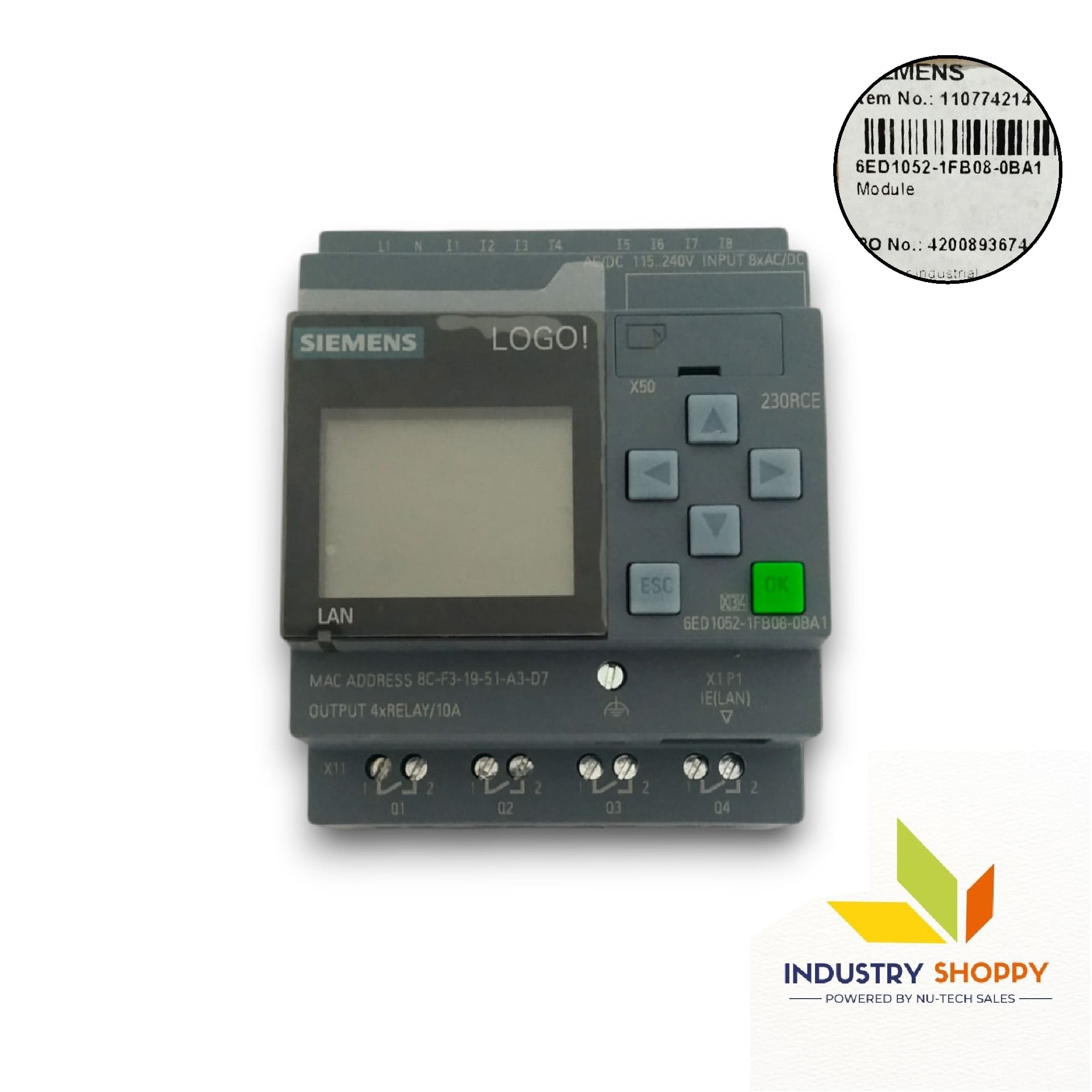 Siemens 6ED1 052-1FB08-0BA1 PLC Module