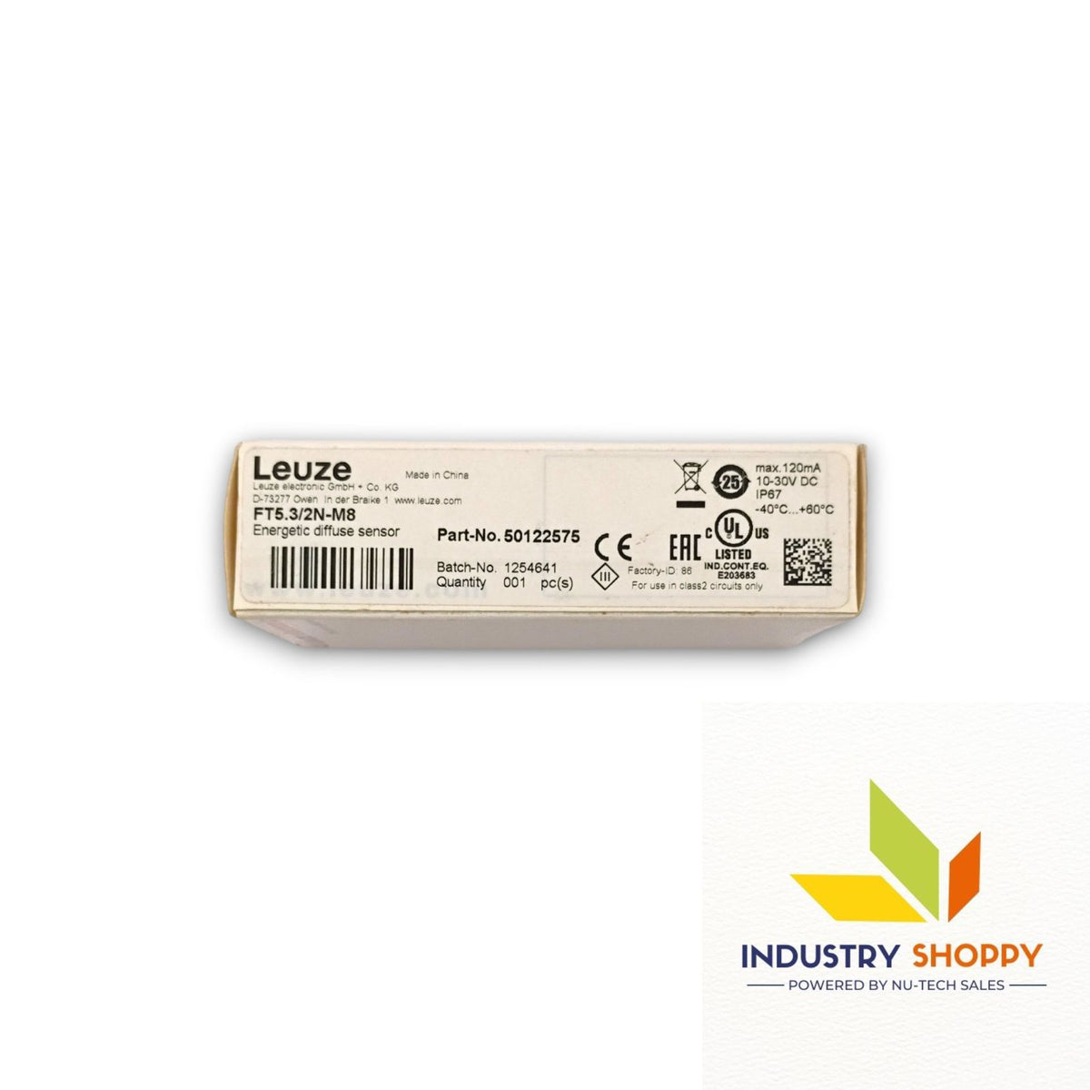 Leuze FT5.3/2N-M8 Diffuse Sensor