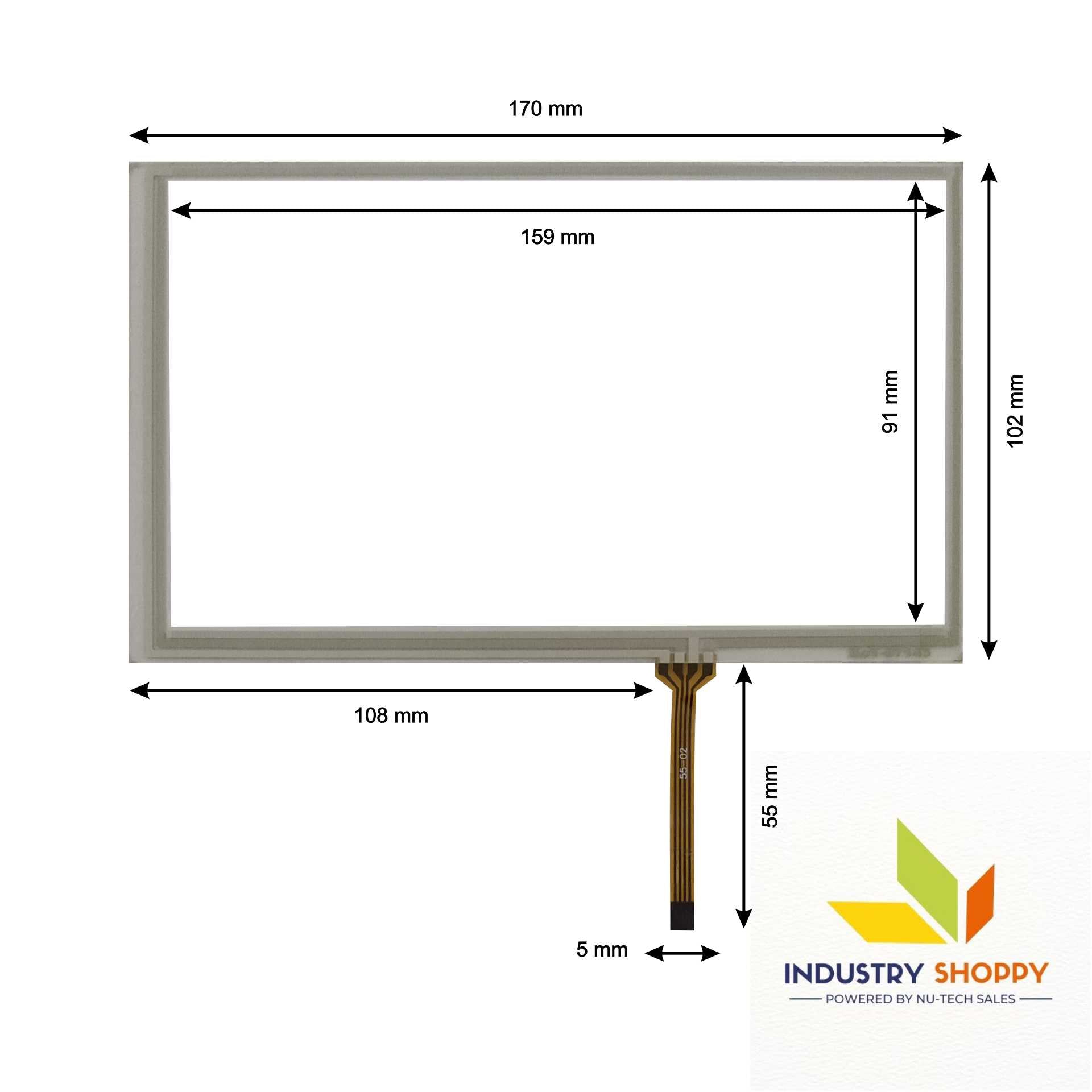 Touch Screen for Mitsubishi GS2107-WTBD HMI Operator Panel