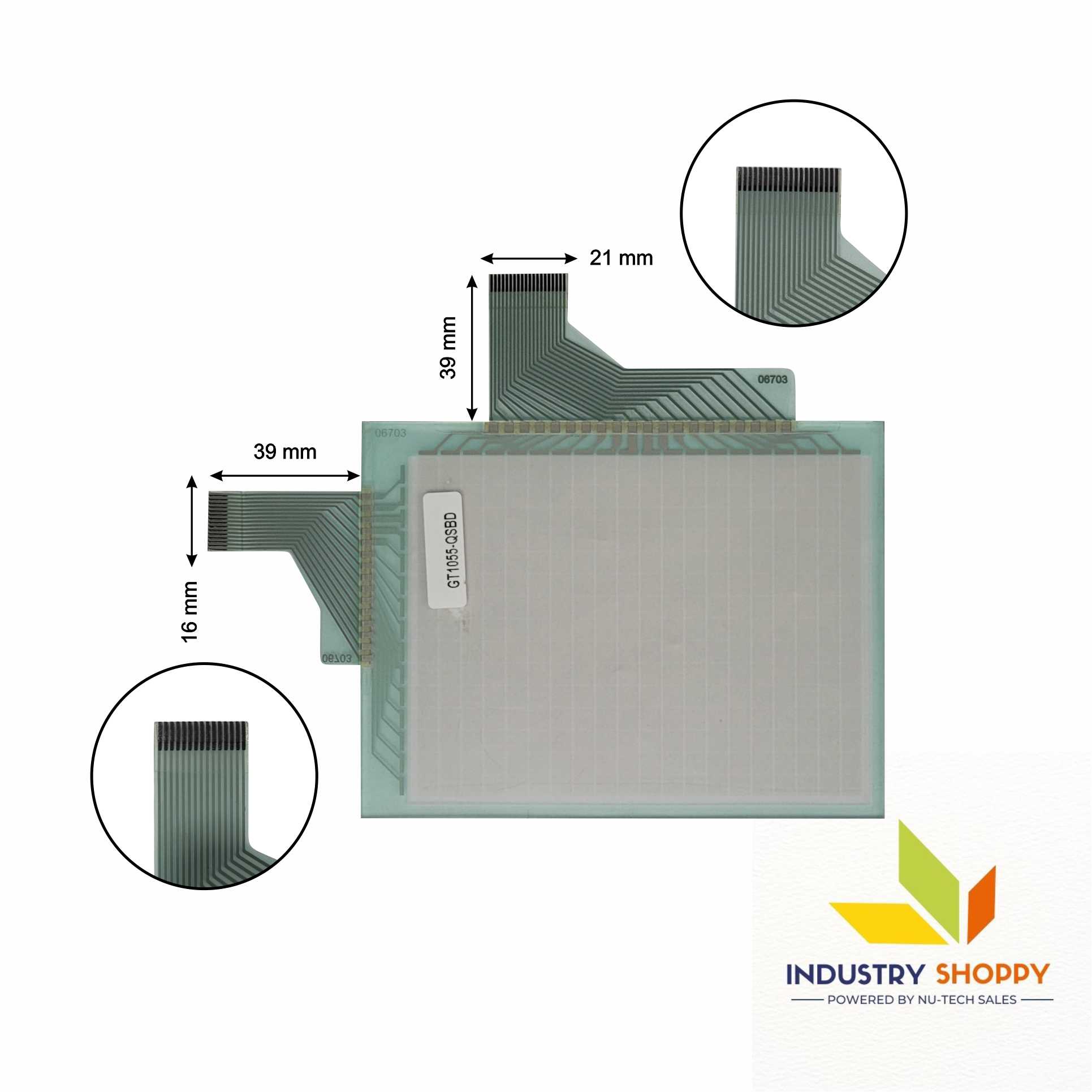 New Touch Screen for Mitsubishi GT1055-QSBD HMI Operator Panel