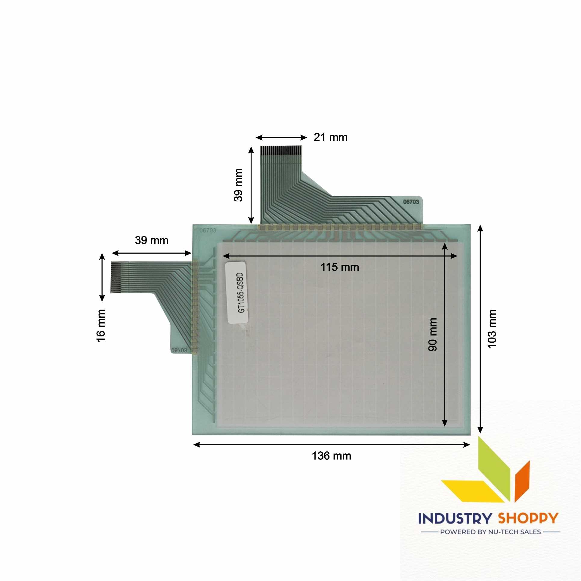 New Touch Screen for Mitsubishi GT1055-QSBD HMI Operator Panel