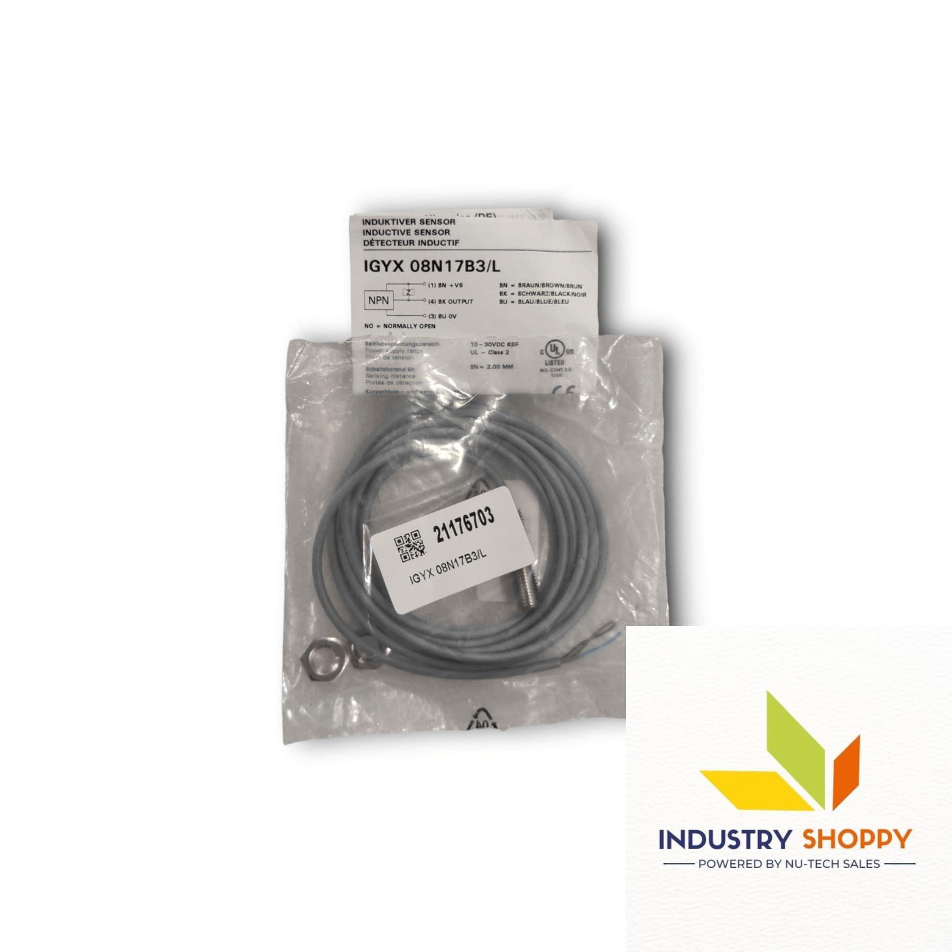 Baumer IGYX08N17B3/L Proximity Sensor