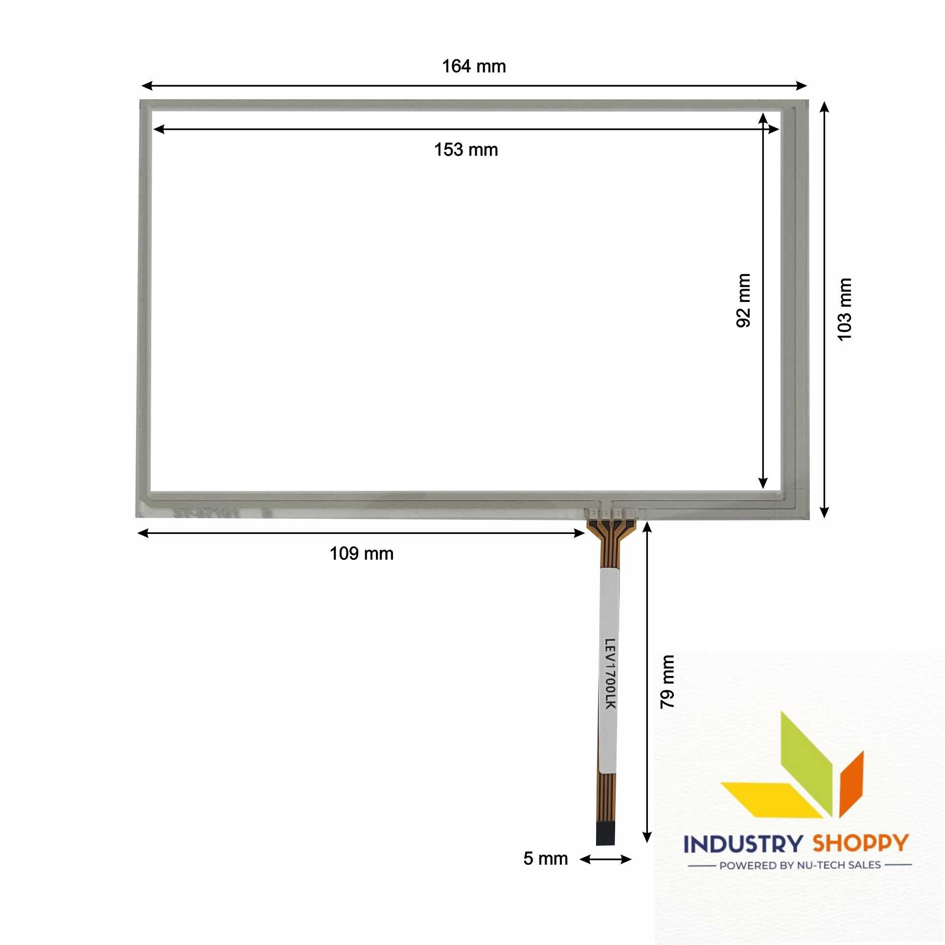 New Touch Screen for Wecon LEV1700LK HMI Operator Panel