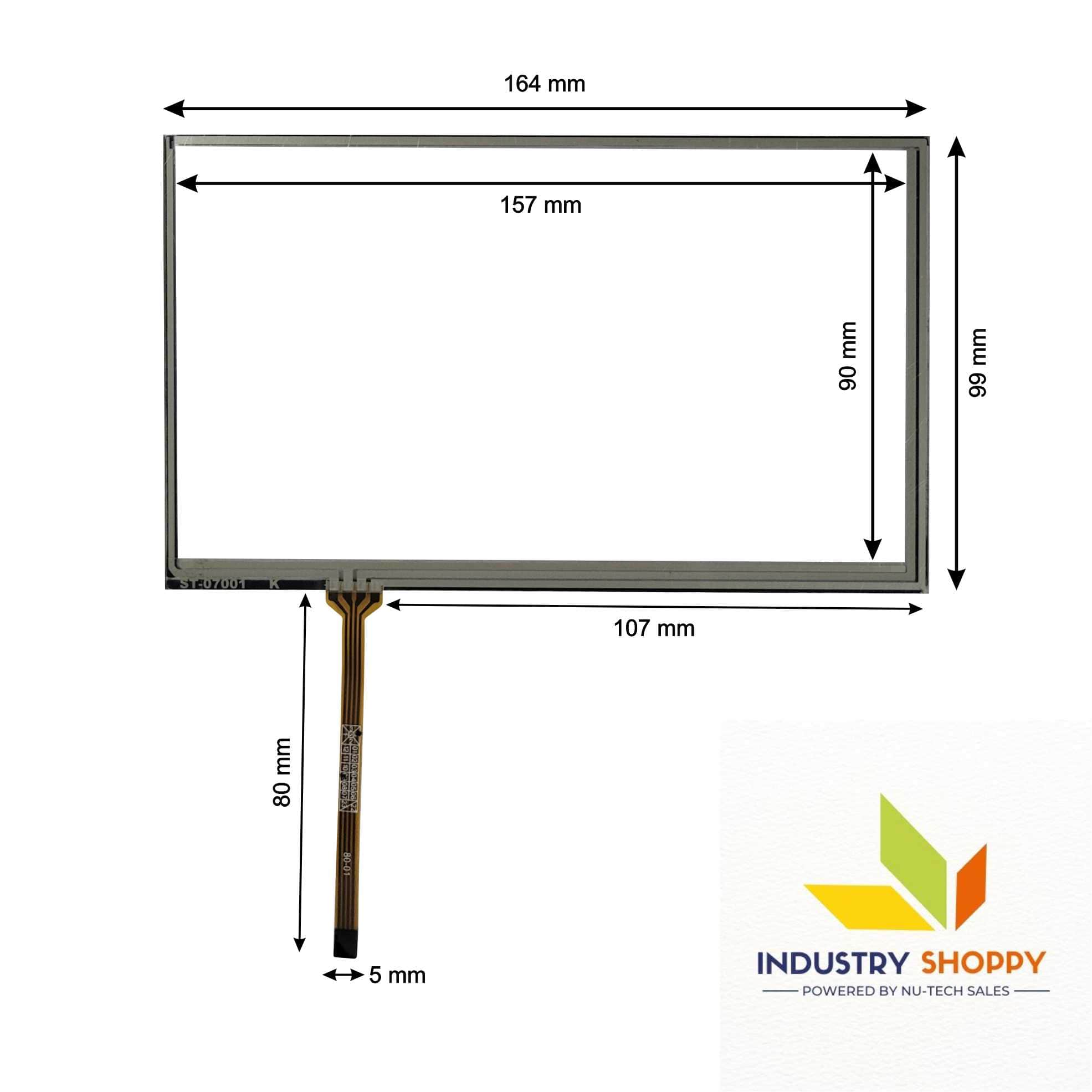 New Touch Screen for Wecon LEVI2070D HMI Operator Panel