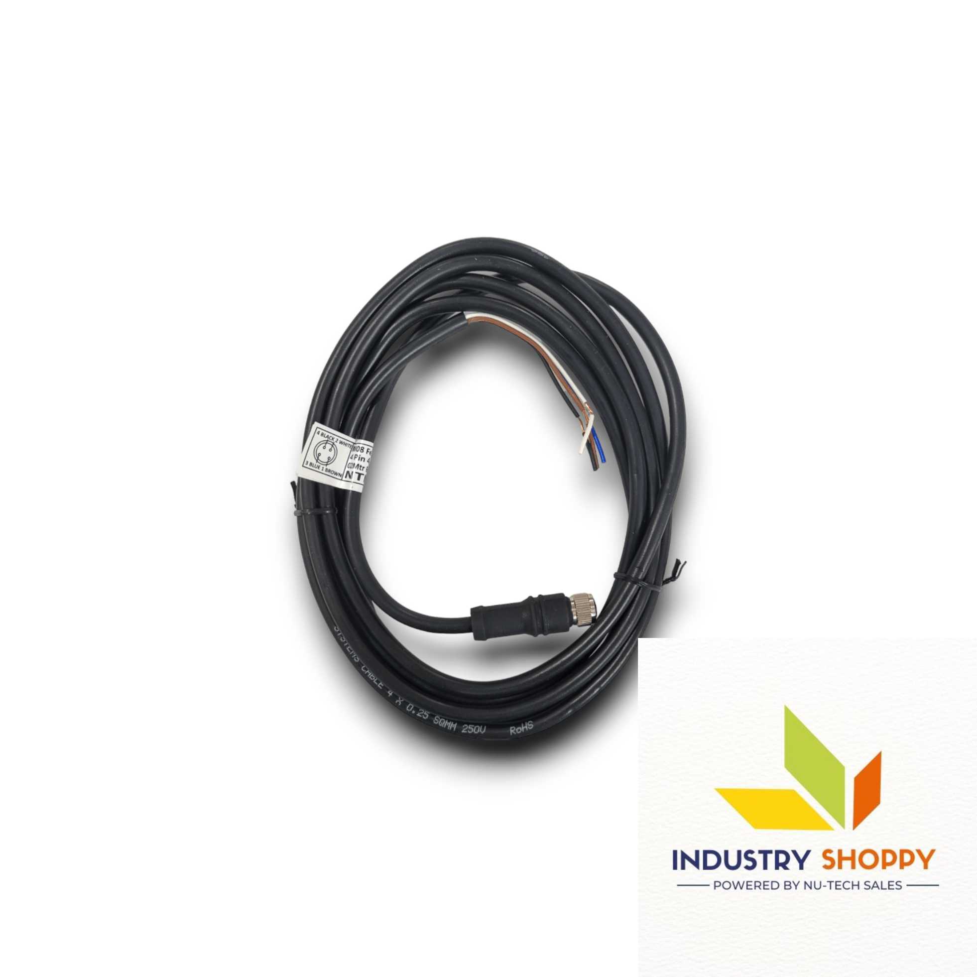 New NTM84/2M - M8 Female 4 Pins Connector Cables