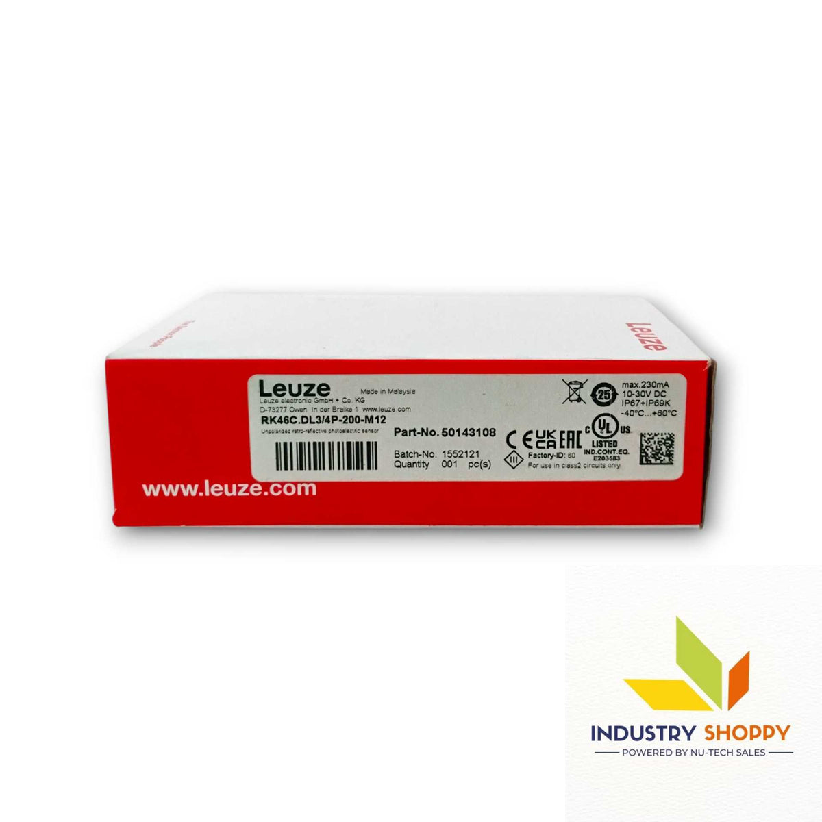 Leuze RK46C.DL3/4P-200-M12 Photoelectric Sensor