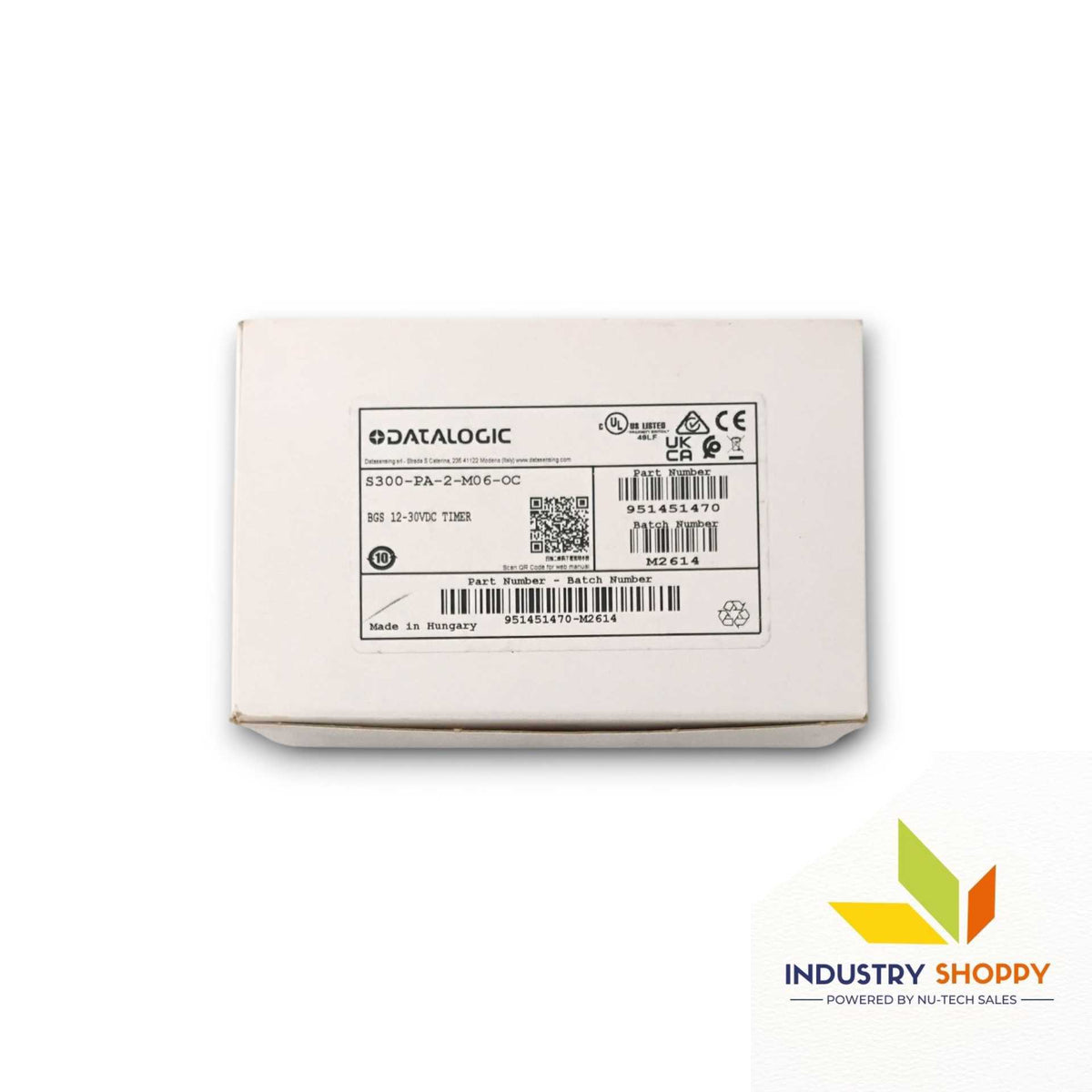 Datalogic S300-PA-2-M06-OC Photoelectric Sensor
