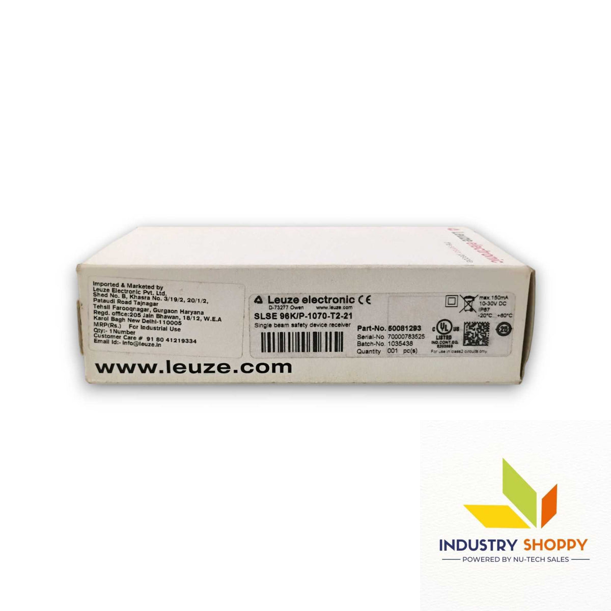 Leuze SLSE 96K/P-1070-T2-21 Safety Device Receiver