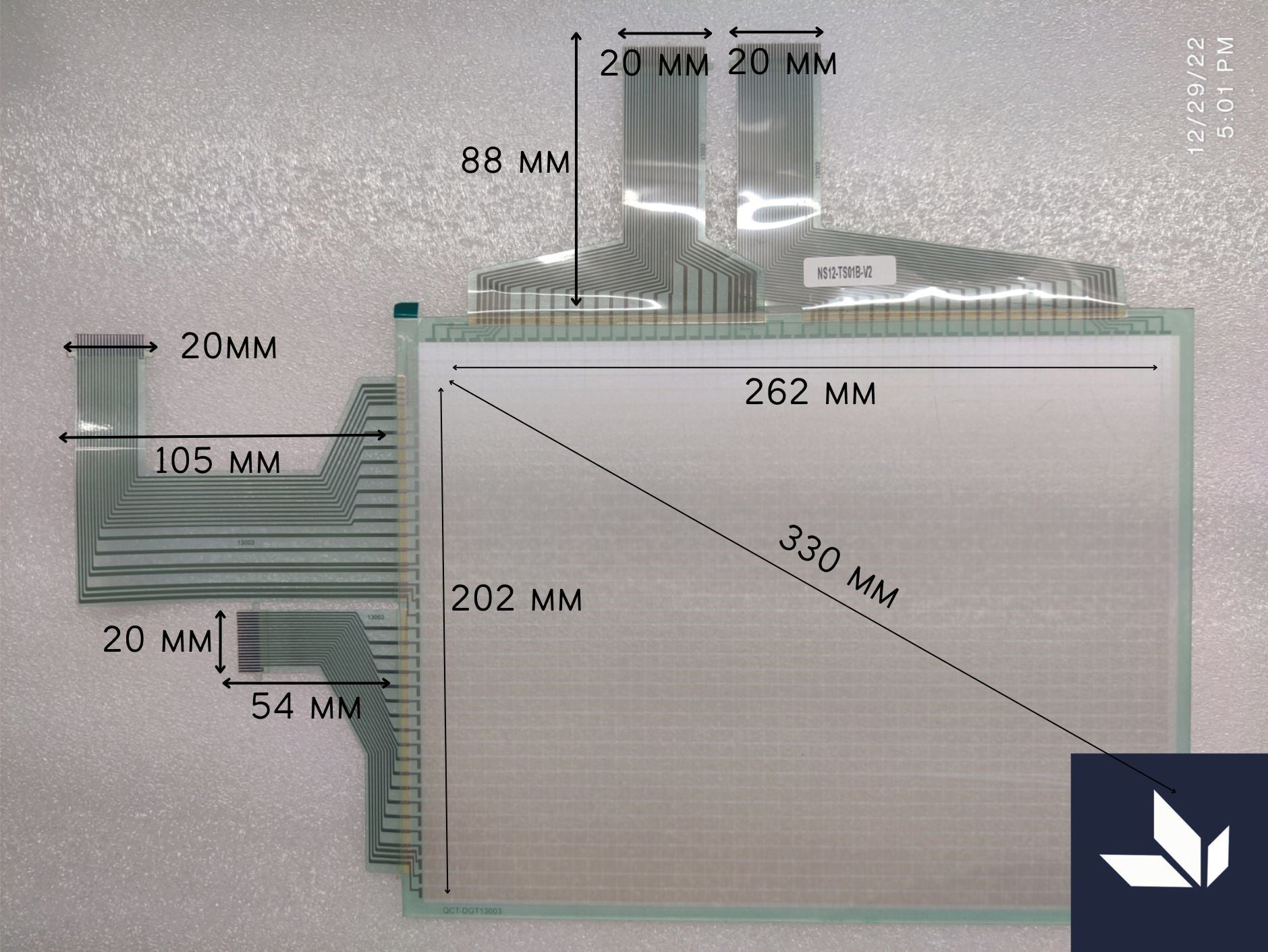 New Touch Screen for Omron NS12-TS01B-V2 HMI Operator Panel