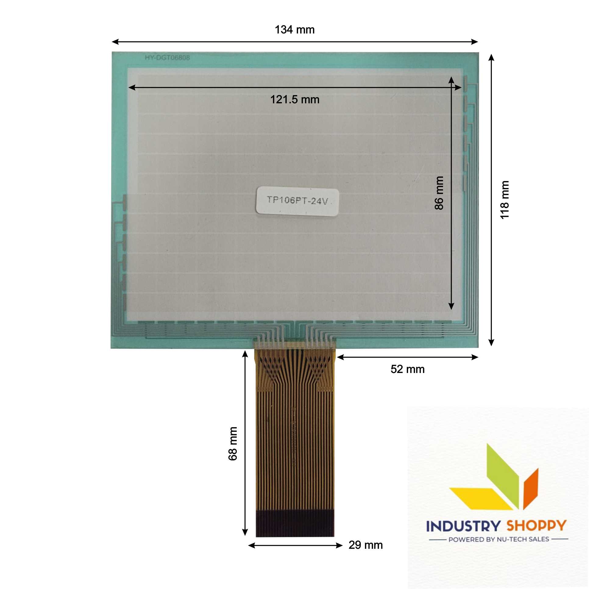 New Touch for TP106PT-24V HMI Operator Panel