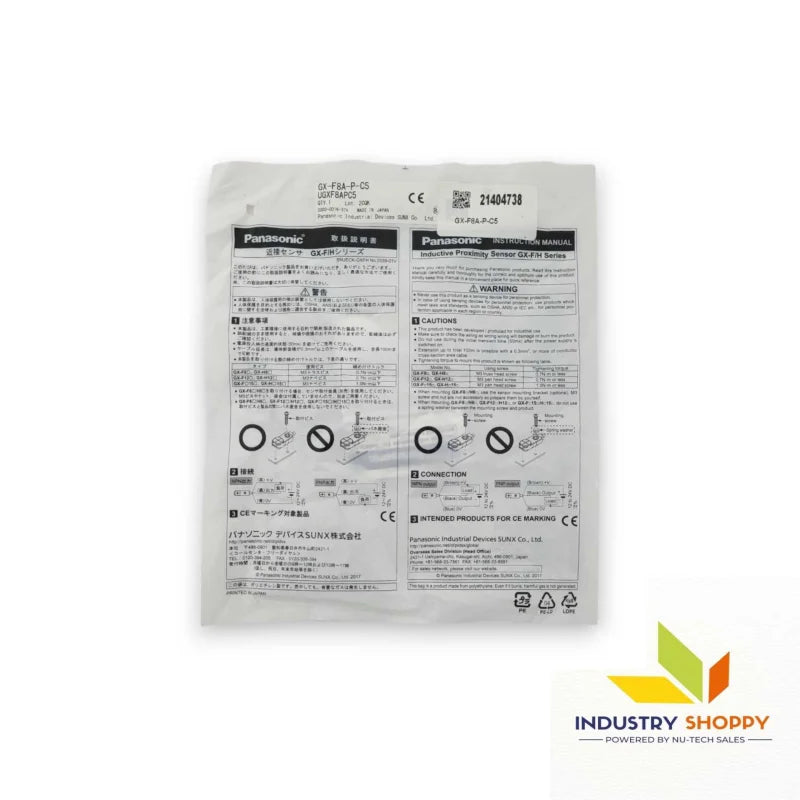 Panasonic GX-F8A-P-C5 Proximity Sensor