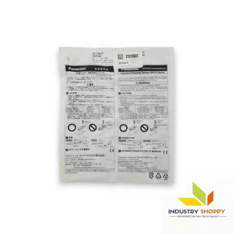 Panasonic GX-F8A-P Proximity Sensor