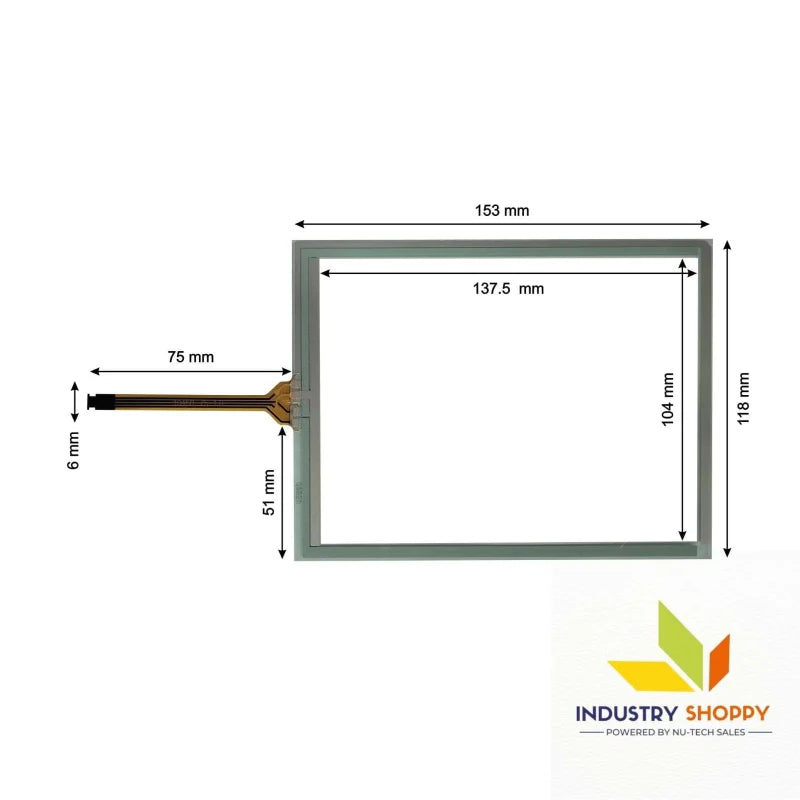 Touch Screen for Allen-Bradley 2711P-T7C22D8S