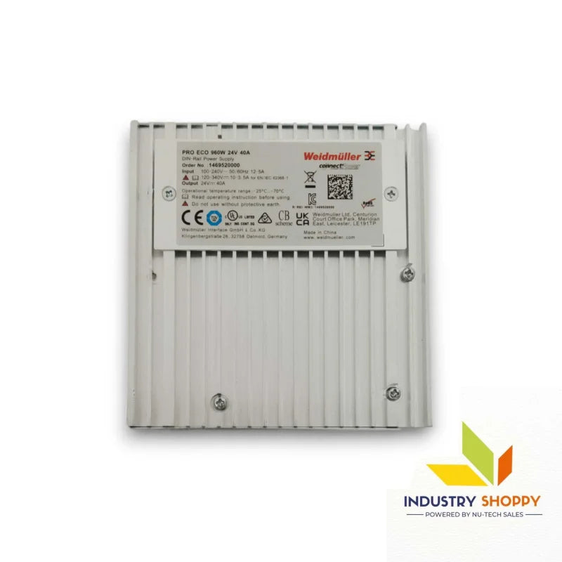 Weidmuller PRO ECO 960W 24V 40A 1PH Power Supply